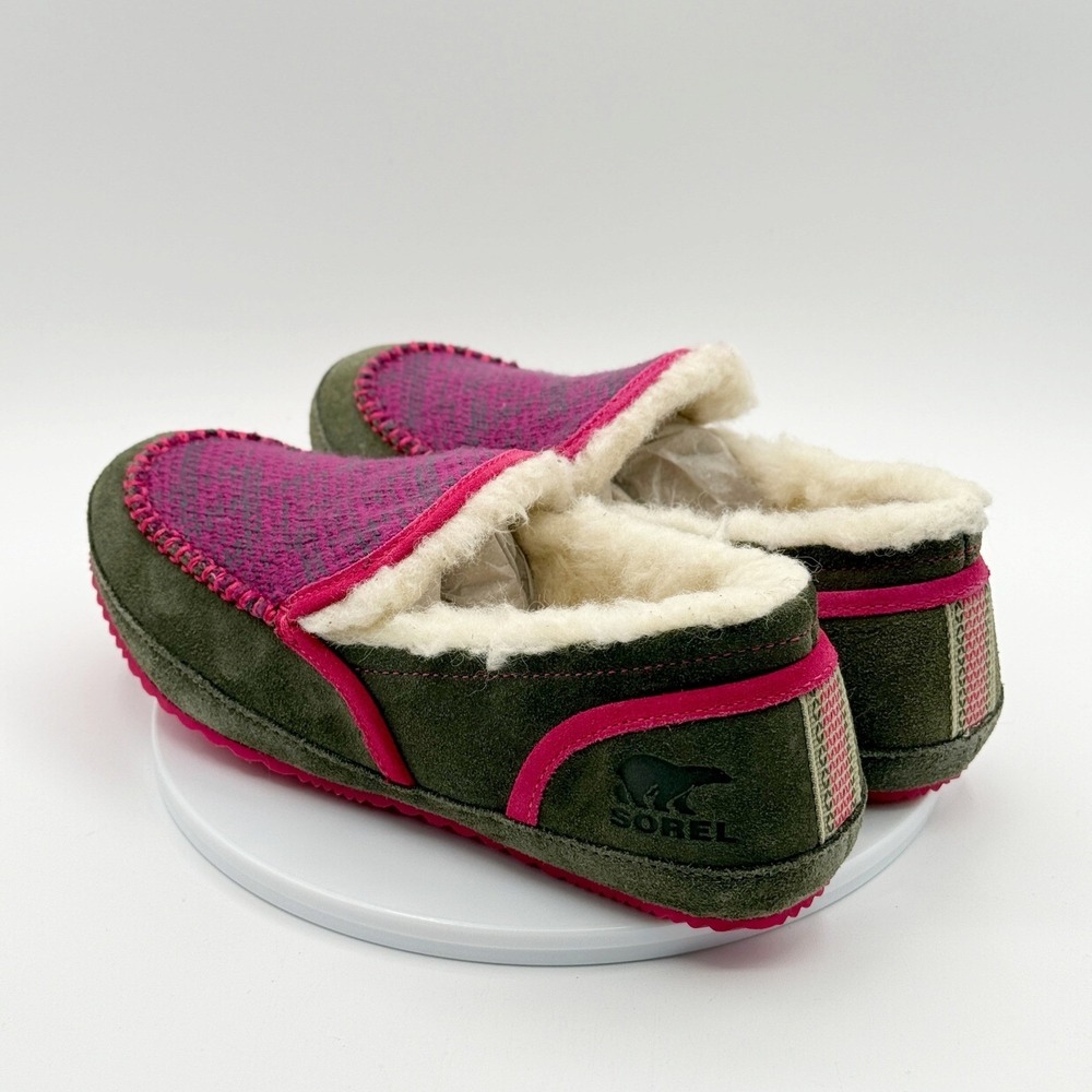 Sorel Tremblant II Slipper Womens Size 7 Moc Suede Stone Pink NL3038-052 New - Picture 4 of 10